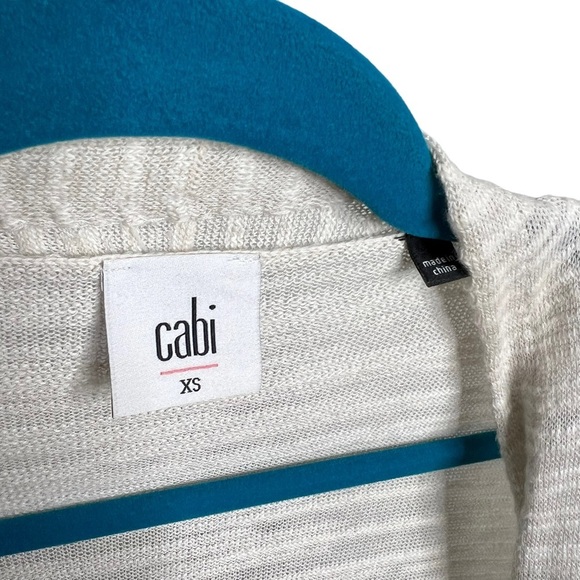 CABI Vineyard Striped Duster Long Line Cardigan Sweater - Picture 7 of 13